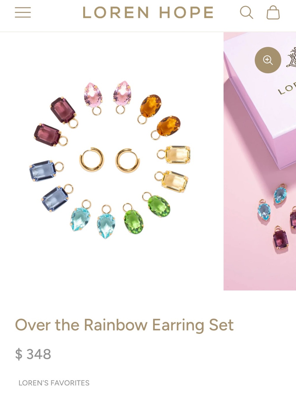 Loren Hope Over the Rainbow Earring Set - Multicolor